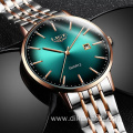 Unisex LIGE 10037 Luxury Ladies Watches Waterproof Rose Gold Steel Strap Top Brand Bracelet Clocks Relogio Hour Quartz Men Watch